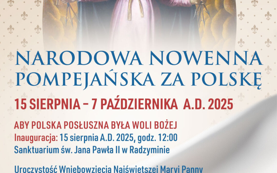 Narodowa Nowenna Pompejańska za Polskę – 15.08-7.10.2025