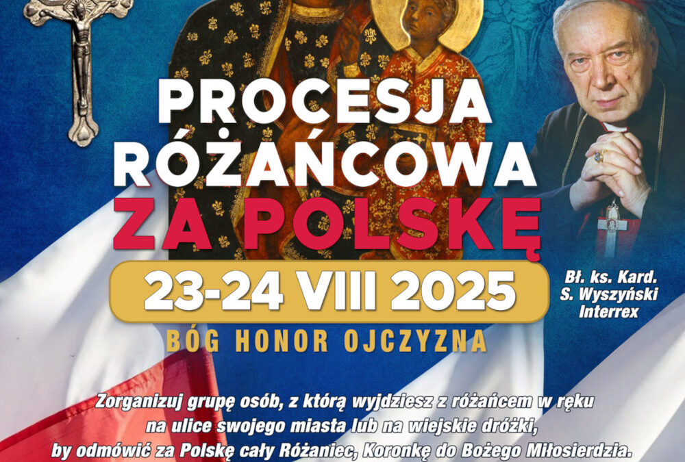 Pokutna Procesja Różańcowa za Polskę – 23-24 sierpnia 2025