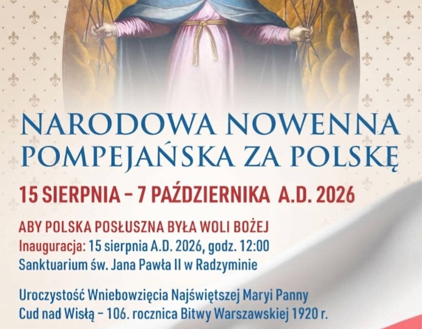 Narodowa Nowenna Pompejańska za Polskę – 15.08-7.10.2026